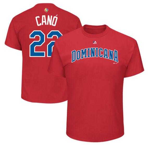Dominican Republic Baseball 22 Robinson Cano Majestic 2017 World Baseball Classic Name & Number T-Shirt Red,We sell and wholesale Dominican Republic Baseball 22 Robinson Cano Majestic 2017 World Baseball Classic Name & Number T-Shirt Red on line form chian!